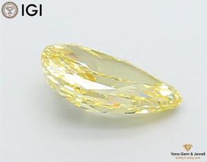 เพชร CVD สีเหลืองแฟนซี ความใส VS1 รูปทรงลูกแพร์ 1.00 กะรัต พร้อมใบรับรอง IGI สำหรับเครื่องประดับดีไซเนอร์ - Product Image 5