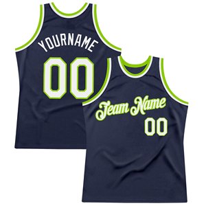 Camiseta de Baloncesto Azul Marino Sublimada, Malla Transpirable, Nombre y Número del Equipo Personalizados, Ropa Deportiva Unisex para Adultos - Product Image 2