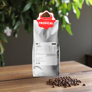 Café Robusta moulu au lait tropical tendance |   Mélange Excelsa Torréfaction Moyenne |   Beurre riche et corsé torréfié, marque privée OEM - Product Image 2
