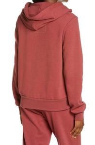 Sweat-shirt à capuche pour femmes, de Style personnalisé, à manches longues, rayé, fermeture éclair complet, mode d'extérieur - Product Image 2