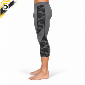 Legging Capri pour homme de haute qualité, tissu doux, coupe confortable et performance flexible pour l'exercice et les activités sportives. - Product Image 4