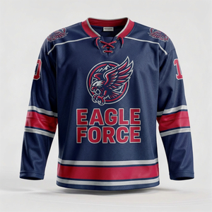 เสื้อฮอกกี้น้ำแข็ง Eagle Force แขนยาวสำหรับผู้ชาย ผ้าโพลีเอสเตอร์ระบายความชื้น ทรงปกติ ชุดกีฬาสำหรับผู้ใหญ่ - Product Image 1
