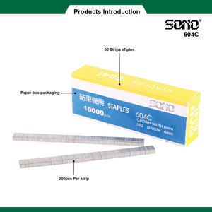 SONO 604C Quality Guaranteed Industrial Grade OEM Carbon Steel Staples 40pcs/<b>Box</b> 1 Month Warranty for Tapetool Garden Tool <b>Plant</b> - Product Image 2