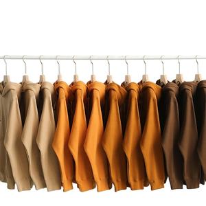 Streetwear Custom Logo Embroidered <b>Black</b> Men <b>Hoodies</b> & Sweatshirts Cotton <b>Plain</b> Oversized Pullover <b>Hoodies</b> - Product Image 2