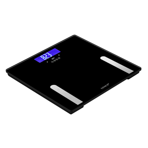 Balance de salle de bain numérique moderne et portable avec écran LCD, plateforme antidérapante, écologique, mesure du poids jusqu'à 180 kg - Product Image 2