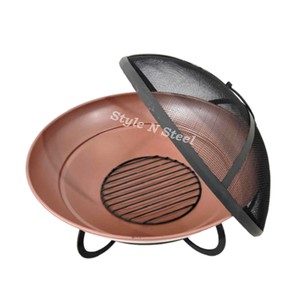 Luxury Iron <b>Fire</b> <b>Pit</b> with Heat Resistant Paint Freestanding Design Coal/Wood Burning Outdoor Heater - Product Image 3