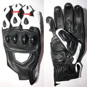 Leather Protect Full Finger Touchscreen Cycling Motorcycle <b>Gloves</b> Breathable Wear-Resistant Buckle Closure Unisex Outdoor Sports - Product Image 1