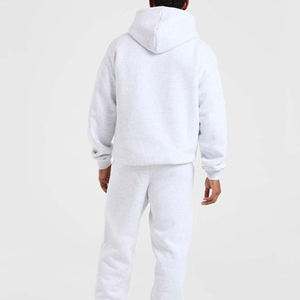 Sudadera con capucha personalizada 100% algodón, bordada y con patchwork, ligera, gruesa, cómoda, elegante y de gran tamaño para hombre. - Product Image 5