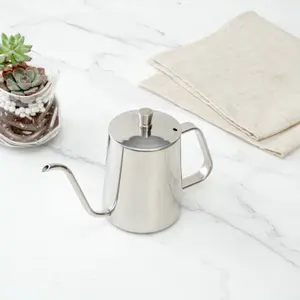 Bouilloire à bec de cygne de 12 oz en acier inoxydable de qualité supérieure pour le café, le thé et l'utilisation par les baristas – Vente en gros OEM - Product Image 4