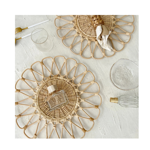 Natural Wicker Rattan Placemat Handmade Dining <b>Table</b> <b>Mat</b> Eco Friendly Decor Vietnam Supplier - Product Image 1