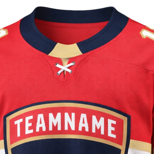 Camiseta de Hockey sobre Hielo Roja de Manga Larga, Uniforme Deportivo Transpirable para Equipo, Ropa Deportiva Profesional para Entrenamiento y Práctica - Product Image 5