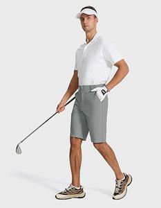 Short de golf pour homme de haute qualité, séchage rapide, fermeture par boutons et fermeture éclair, léger, coupe classique, couleur personnalisée - Product Image 6