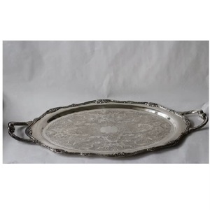 Top Quality Metal Made Designer High Grade Table Centerpiece Serving And Decorative <b>Tray</b> From Indian Supplier - Product Image 4
