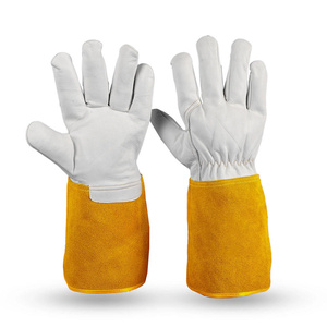 Guantes de Soldadura TIG JNM SAFETY de Cuero Vacuno Reforzado, Certificación CE, 11 oz, Puño de Seguridad, Resistentes al Calor, Uso General - Product Image 4