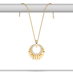 Collar con Colgante de Diamantes Minimalista para Mujer, Oro, Platino, Plata, Joyería Fina, Elegante Collar para Uso Diario, Aspecto Moderno y Lujoso - Product Image 6