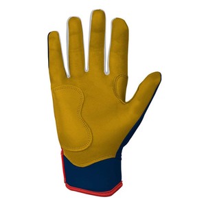 Gants de frappe ELIXE SPORTS ES-4001 en cuir bleu, rembourrés, fermeture auto-agrippante, unisexe adulte, entraînement, ambidextres, tissage flexible, durables - Product Image 3