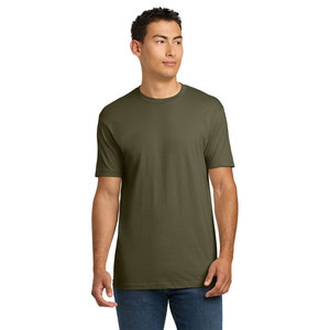 Vente en gros de t-shirts pour hommes, mode masculine, inspirés des États-Unis, 100% coton, comparables aux vêtements Next Level, t-shirts bleu nuit - Product Image 3