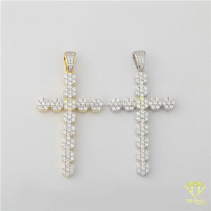 Pendentif spirituel personnalisé avec diamant de laboratoire, design de bijoux luxueux et brillant, collier hip-hop. - Product Image 5