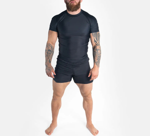 เสื้อรัดรูปแขนยาวระบายอากาศได้ดีสำหรับผู้ชายและผู้หญิง MMA BJJ ยิวยิตสู แห้งเร็ว ผลิตจากโพลีเอสเตอร์ผสมสแปนเด็กซ์ รับผลิตแบบ OEM และรับทำแบรนด์ส่วนตัวสำหรับชุดกีฬา - Product Image 3