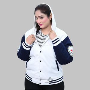 Chaqueta universitaria de alta calidad al por mayor para hombre, chaqueta universitaria de algodón polar con letras, chaqueta universitaria para hombre y mujer - Product Image 1