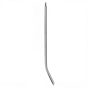 Aiguille de Redon 19,5 cm (7-3/4 pouces) 16 Charr, pointe légèrement courbée, extrémité filetée, instrument chirurgical médical - Product Image 2
