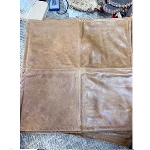 Vintage PU Leather Cushion <b>Cover</b> Square Pillow <b>Cover</b> Decorative <b>Throw</b> <b>Cover</b> for <b>Sofa</b> Bed Living Room - Product Image 2