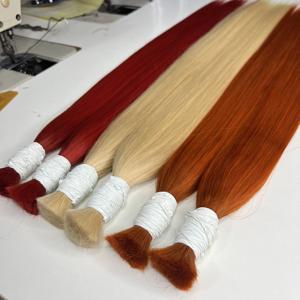 Nouvel arrivage de cheveux vietnamiens bruts à cuticule alignée Double tissage Extensions de cheveux humains droits et vierges en vrac - Product Image 2