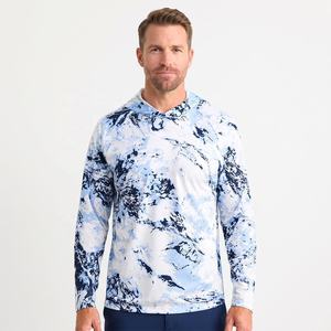 Chemises de pêche à manches longues, protection solaire UPF 50, protection UV, séchage rapide, imperméables, en spandex/polyester, impression par transfert thermique, unisexe - Product Image 1