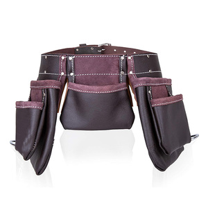 Cinturón de Herramientas de Cuero Personalizado de Nueva Llegada, Cinturón de Cuero de Grano Completo para Electricistas, Carpinteros y Constructores con Bolsillos Personalizados - Product Image 1