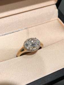 Bague classique en or jaune 18 carats avec diamant ovale de 2,01 carats cultivé en laboratoire, bijou fait main, cadeau idéal pour mariage ou soirée pour petite amie - Product Image 5