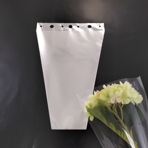 Bolsas de Plástico Biodegradables Transparentes de Resina Virgen BOPP, Resistentes al Agua, Personalizables, para Ramos de Flores Frescas, Venta al Por Mayor de Fábrica - Product Image 4