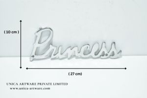 Lettre Murale Décorative de Luxe en Aluminium, Style Princesse, Décoration Murale Métallique Moderne, Écologique et Multifonctionnelle pour la Maison - Product Image 3