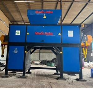 Déchiqueteuse de déchets textiles la plus vendue, à double arbre, capacité 500 kg, semi-automatique, électrique - Product Image 1