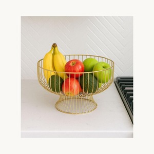 Corbeille à fruits en métal noir personnalisée, design fabuleux, corbeille décorative pour servir les fruits, pour table à manger et cuisine. - Product Image 5