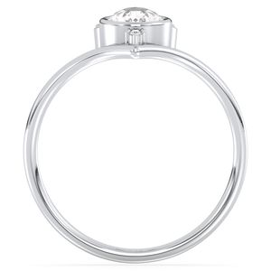 Anillos de compromiso solitarios de moissanita con corte de pera de 0.67 quilates REYES, recién llegados, personalizados, de oro macizo de 14K, joyería de regalo de boda para mujer - Product Image 6