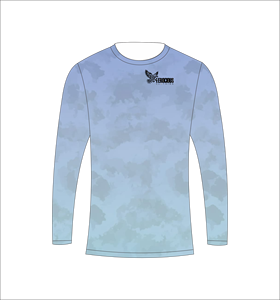 เสื้อกีฬาแขนยาวสีฟ้าอ่อนน้ำหนักเบา ระบายอากาศได้ดี เหมาะสำหรับการฝึกออกกำลังกาย - Product Image 3