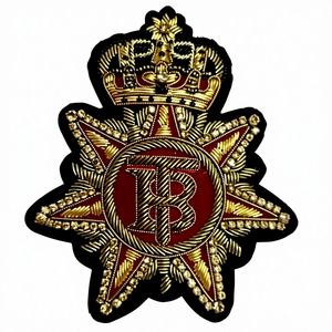 Badges en fil métallique de style vintage, élégants et de la mode royale - Product Image 1