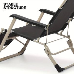 Sedia da Spiaggia Black Deck - Product Image 6