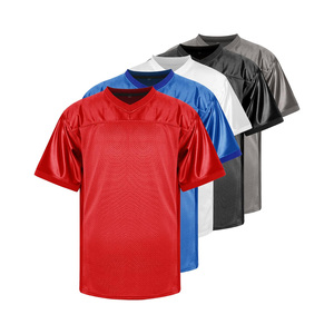 Maillot de football américain personnalisable 100% polyester à séchage rapide avec logo frontal, service OEM disponible - Product Image 3