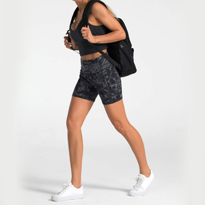 ชุดโยคะขาสั้นพร้อมผ้าสไปเด็กซ์ยืดหยุ่นสำหรับผู้หญิง - Product Image 4