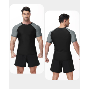 Professional <b>Custom</b> MMA Rash Guard Set Vendor Quick Dry <b>Compression</b> <b>Shirt</b> Shorts Private Label - Product Image 4