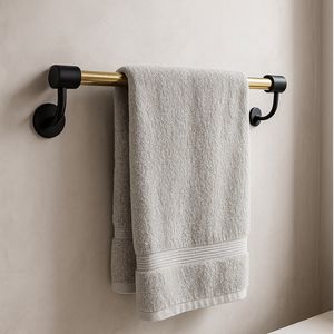 ราวแขวนผ้าขนหนูแบบติดผนัง วัสดุทองเหลือง สำหรับห้องน้ำ สไตล์โมเดิร์น - Product Image 2