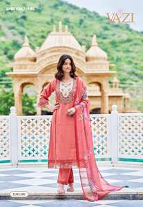 Conjunto de Kurti-Pantalón y Dupatta de Viscosa con Bordado de Berlín, de Aspecto Elegante, Especial para Eid, Fabricado en Surat, Moda Femenina - Product Image 3