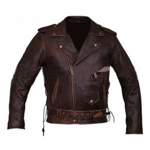 Premium Genuine Leather Winter Casual <b>Jackets</b> for Men Stand Collar Waterproof Zipper Dyed Washed Front Soft Comfortable Durable - Product Image 5