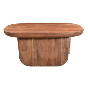 Diseño Escultural Único, Madera de Acacia Sólida, Bordes Curvos, Tablero de 2 Pulgadas de Grosor, Acabado Natural, Mesa de Centro de Lujo para Sala de Estar - Product Image 4