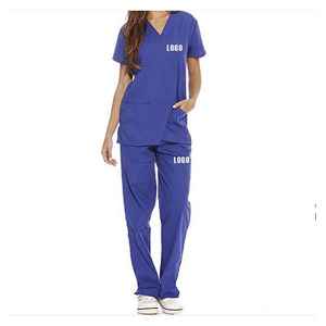 OEM Hospital Clinic Beauty Salon Uniform <b>Sets</b> Ladies Stretch Nurse Medical <b>Scrubs</b> Top and Pants <b>Sets</b> Women <b>Scrubs</b> <b>Sets</b> - Product Image 4