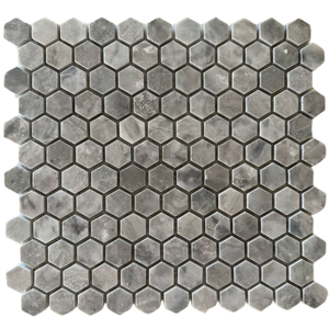 Mosaico Hexagonal de 1 Pulgada, Mezcla de Mármol, Estilo Moderno para Baño, Revestimiento de Pared Interior Resistente al Agua, Estilo Contemporáneo - Product Image 6