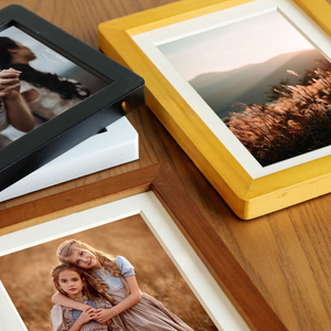 Marco de Fotos de Madera Personalizado de 4, 5 y 6 Pulgadas, Decoración de Escritorio, Soporte para Fotos DIY, Exhibición de Mesa para Fotos Polaroid Instax - Product Image 5