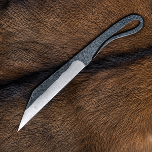Couteau de cou Viking forgé à la main, en acier carbone, mini-seax scandinave, lame utilitaire EDC pour bushcraft, survie nordique - Product Image 1