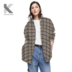 Tissu en flanelle à carreaux teint en fil 100 % coton / Tissu à carreaux brossé pour chemises et surchemises - Product Image 6